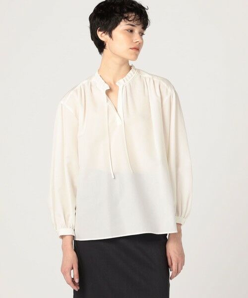 TOMORROWLAND / トゥモローランド シャツ・ブラウス（半袖以外） | ハイカウントポプリン フリルカラーブラウス | 詳細2
