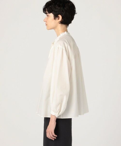 TOMORROWLAND / トゥモローランド シャツ・ブラウス（半袖以外） | ハイカウントポプリン フリルカラーブラウス | 詳細3