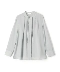 TOMORROWLAND / トゥモローランド シャツ・ブラウス（半袖以外） | スムースサテン ストリングネックブラウス