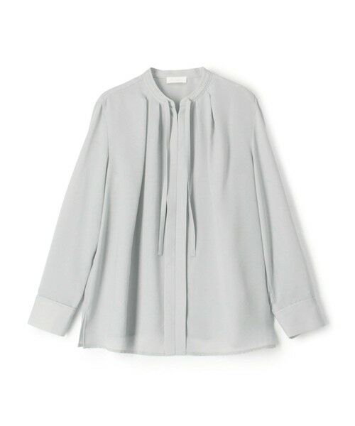 TOMORROWLAND/トゥモローランド スムースサテン ストリングネックブラウス 13 ライトグレー 36(9号) TOMORROWLAND/トゥモローランド スムースサテン ストリングネックブラウス 13 ライトグレー 36(9号)