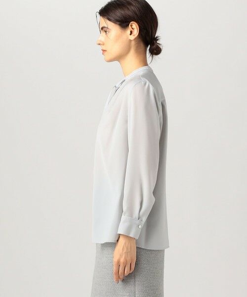 TOMORROWLAND / トゥモローランド シャツ・ブラウス（半袖以外） | スムースサテン ストリングネックブラウス | 詳細3