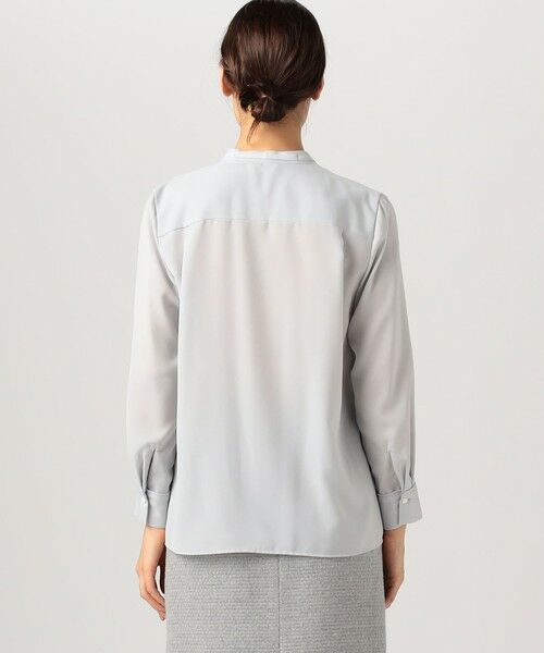 TOMORROWLAND / トゥモローランド シャツ・ブラウス（半袖以外） | スムースサテン ストリングネックブラウス | 詳細4