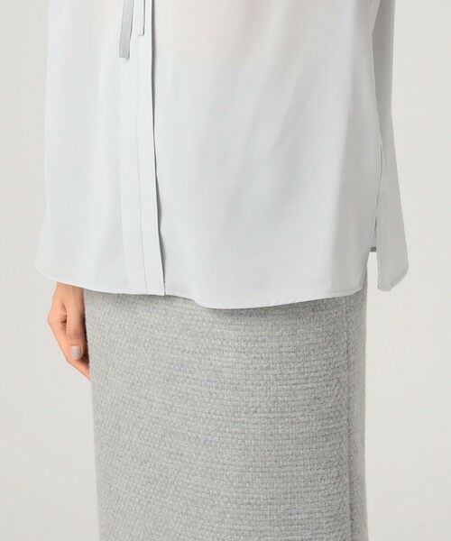 TOMORROWLAND / トゥモローランド シャツ・ブラウス（半袖以外） | スムースサテン ストリングネックブラウス | 詳細9