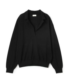 TOMORROWLAND / トゥモローランド ニット・セーター | シルケットウール オープンカラープルオーバー