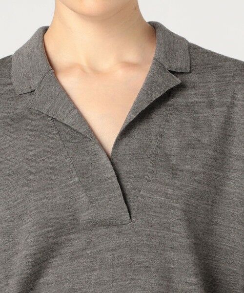 TOMORROWLAND / トゥモローランド ニット・セーター | シルケットウール オープンカラープルオーバー | 詳細5