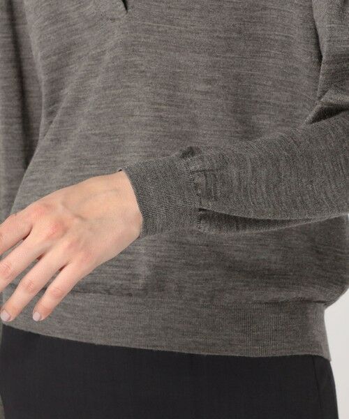 TOMORROWLAND / トゥモローランド ニット・セーター | シルケットウール オープンカラープルオーバー | 詳細7