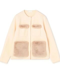 TOMORROWLAND / トゥモローランド カーディガン・ボレロ | ウールポリエステルミラノリブ 4ポケットカーディガン