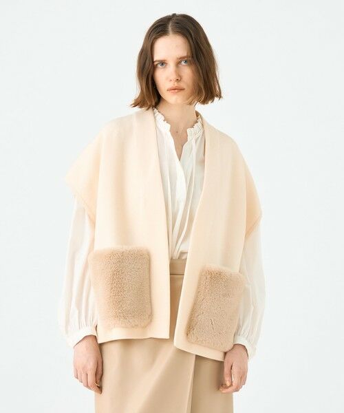 TOMORROWLAND / トゥモローランド カーディガン・ボレロ | ウールポリエステルミラノリブ ショートスリーブカーディガン | 詳細2