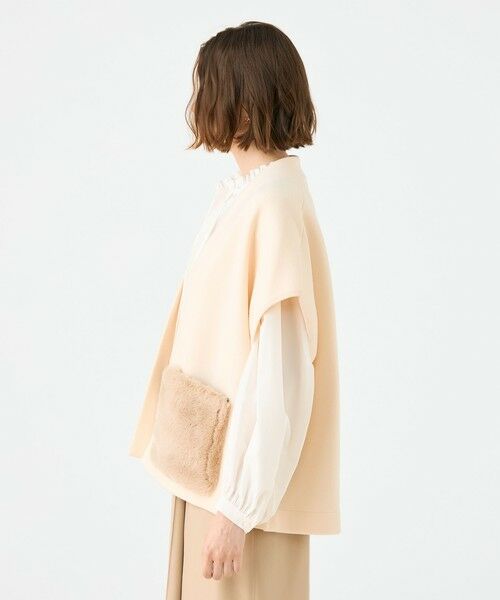 TOMORROWLAND / トゥモローランド カーディガン・ボレロ | ウールポリエステルミラノリブ ショートスリーブカーディガン | 詳細3