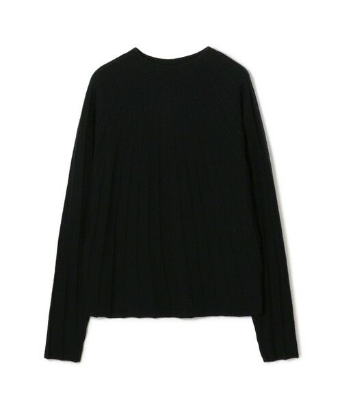 TOMORROWLAND / トゥモローランド ニット・セーター | ストレッチカシミヤ ソフトビルドネックプルオーバー(19 ブラック)