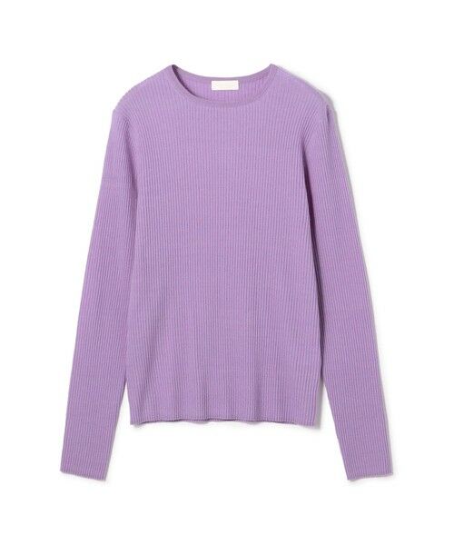 TOMORROWLAND / トゥモローランド ニット・セーター | ストレッチカシミヤ ボールネックプルオーバー(73 ライトパープル)