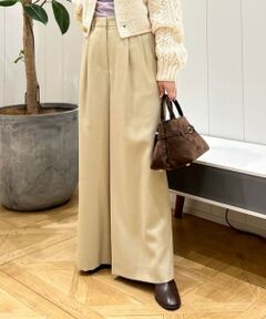 TOMORROWLAND / トゥモローランド その他パンツ | ライトカルゼ タックワイドパンツ