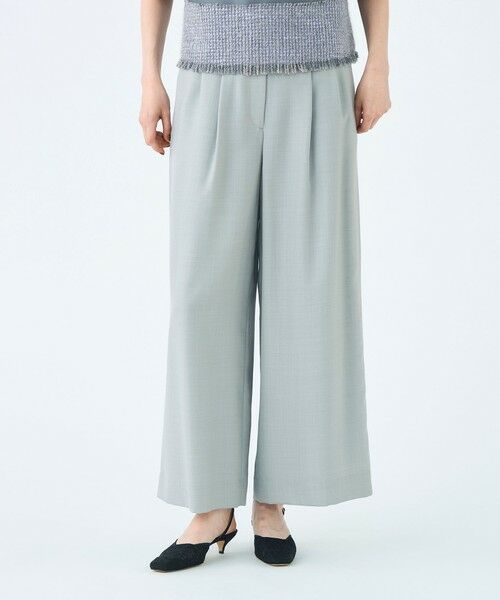 TOMORROWLAND / トゥモローランド その他パンツ | ライトカルゼ タックワイドパンツ | 詳細12