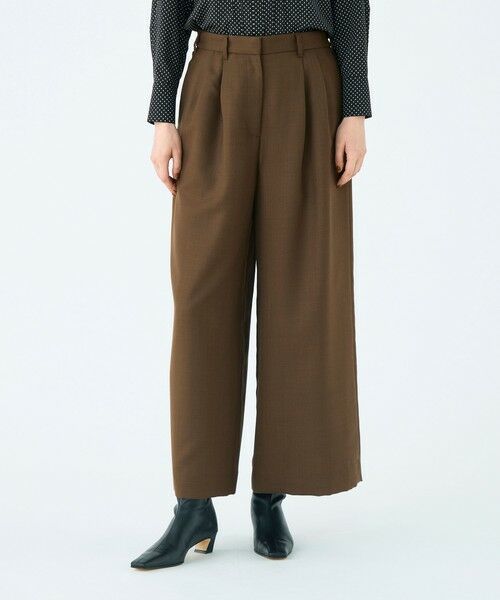 TOMORROWLAND / トゥモローランド その他パンツ | ライトカルゼ タックワイドパンツ | 詳細16