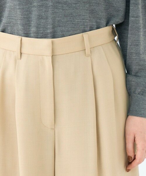 TOMORROWLAND / トゥモローランド その他パンツ | ライトカルゼ タックワイドパンツ | 詳細5