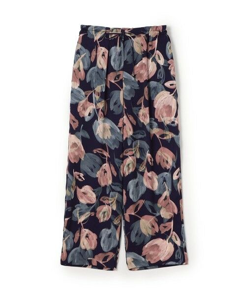 TOMORROWLAND/トゥモローランド ミラージュフルールプリント セミバナナパンツ 34 ピンク系 34(7号)