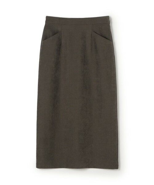 TOMORROWLAND / トゥモローランド ミニ・ひざ丈スカート | ビンテージスエード タイトスカート(49 ダークブラウン)