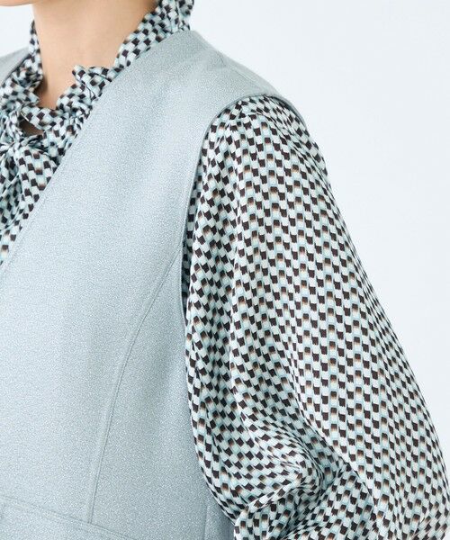 TOMORROWLAND / トゥモローランド ミニ丈・ひざ丈ワンピース | メテオールリバー リバーシブルサックワンピース | 詳細6