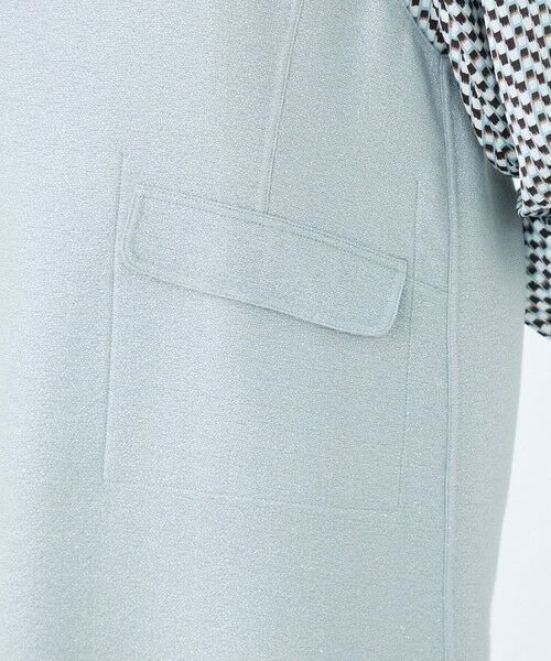 TOMORROWLAND / トゥモローランド ミニ丈・ひざ丈ワンピース | メテオールリバー リバーシブルサックワンピース | 詳細7