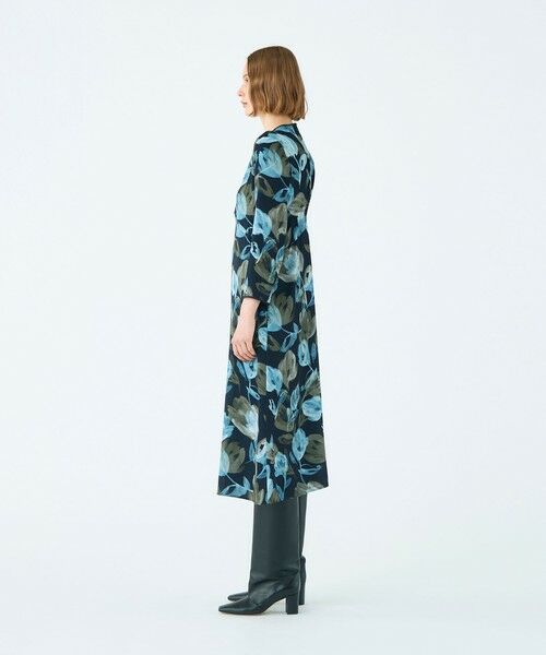 TOMORROWLAND / トゥモローランド ミニ丈・ひざ丈ワンピース | ミラージュフルールプリント バックタックワンピース | 詳細2