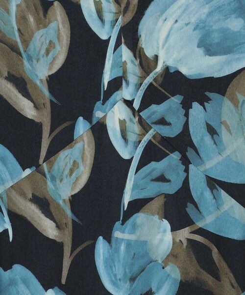 TOMORROWLAND / トゥモローランド ミニ丈・ひざ丈ワンピース | ミラージュフルールプリント バックタックワンピース | 詳細8