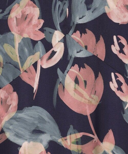 TOMORROWLAND / トゥモローランド ミニ丈・ひざ丈ワンピース | ミラージュフルールプリント バックタックワンピース | 詳細9