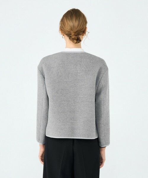 TOMORROWLAND / トゥモローランド ノーカラージャケット | ファンシードビー クルーネックジャケット | 詳細4