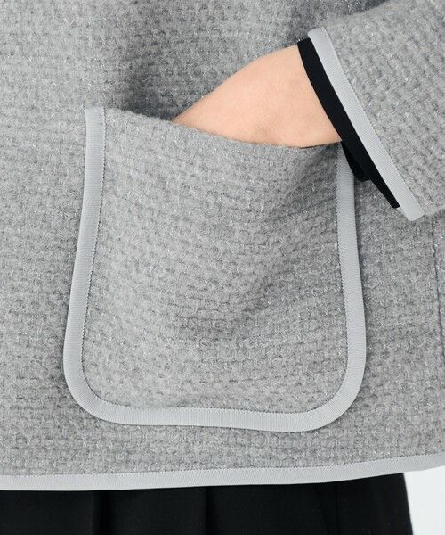 TOMORROWLAND / トゥモローランド ノーカラージャケット | ファンシードビー クルーネックジャケット | 詳細8