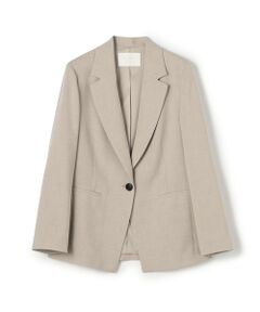 トゥモローランド　ベッチンノーカラージャケット ベッチンシャンブレー ノッチドカラージャケット | maison