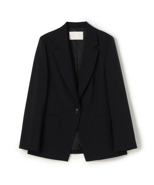 TOMORROWLAND / トゥモローランド テーラードジャケット | ウーリーツイル 1Bテーラードジャケット(69 ネイビー)