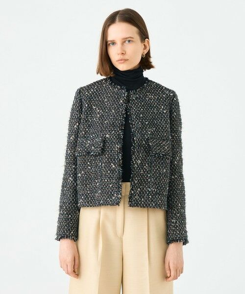 TOMORROWLAND / トゥモローランド ノーカラージャケット | Rachel ノーカラージャケット | 詳細2