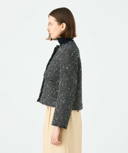 TOMORROWLAND / トゥモローランド ノーカラージャケット | Rachel ノーカラージャケット | 詳細3