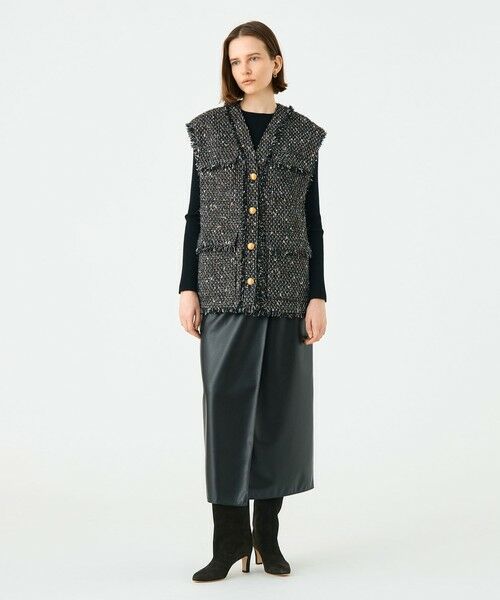 TOMORROWLAND / トゥモローランド ベスト | Rachel 4ポケットジレ | 詳細1