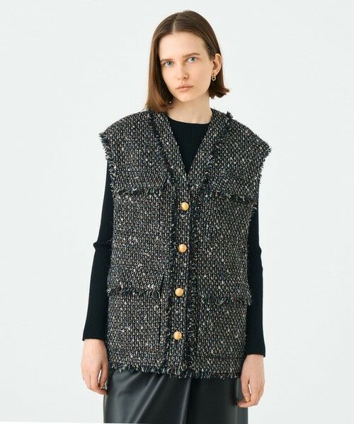 TOMORROWLAND / トゥモローランド ベスト | Rachel 4ポケットジレ | 詳細2