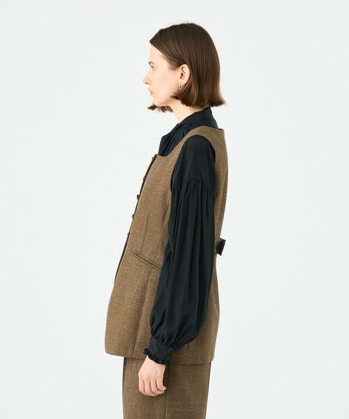 TOMORROWLAND / トゥモローランド ベスト | Tiffany スクエアネックジレ | 詳細3