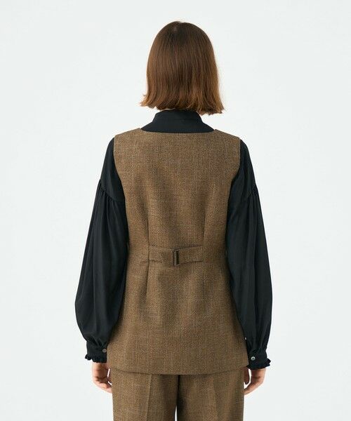 TOMORROWLAND / トゥモローランド ベスト | Tiffany スクエアネックジレ | 詳細4