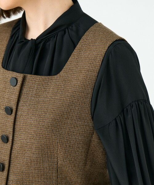 TOMORROWLAND / トゥモローランド ベスト | Tiffany スクエアネックジレ | 詳細7