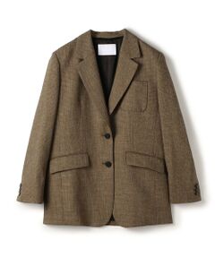 ヘリンボーン リネンブレンド ブレザー （テーラードジャケット