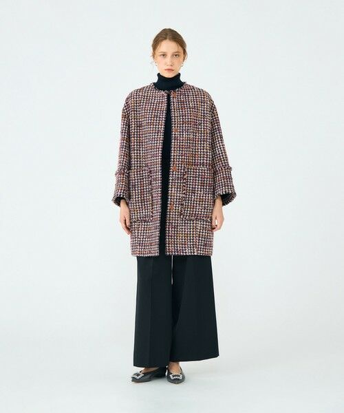 TOMORROWLAND / トゥモローランド その他アウター | フィルムヤーンツイード コクーンコート | 詳細1