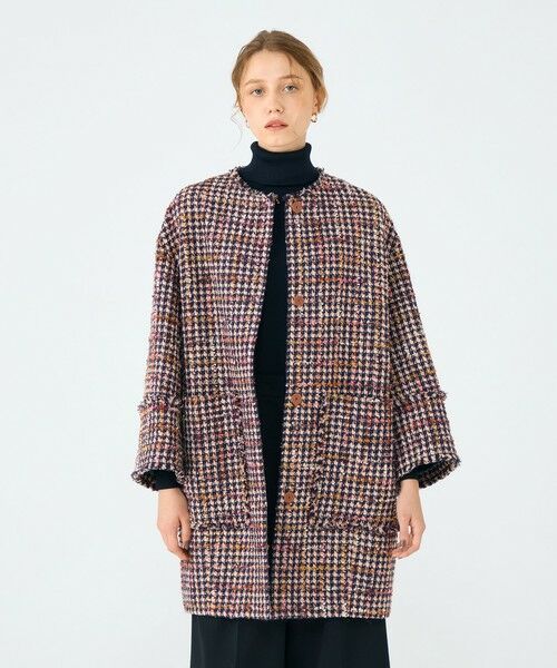 TOMORROWLAND / トゥモローランド その他アウター | フィルムヤーンツイード コクーンコート | 詳細2