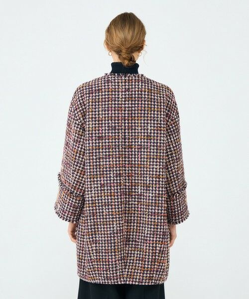 TOMORROWLAND / トゥモローランド その他アウター | フィルムヤーンツイード コクーンコート | 詳細4