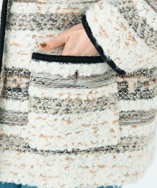 TOMORROWLAND / トゥモローランド その他アウター | ボーダーツイード ショートコート | 詳細10