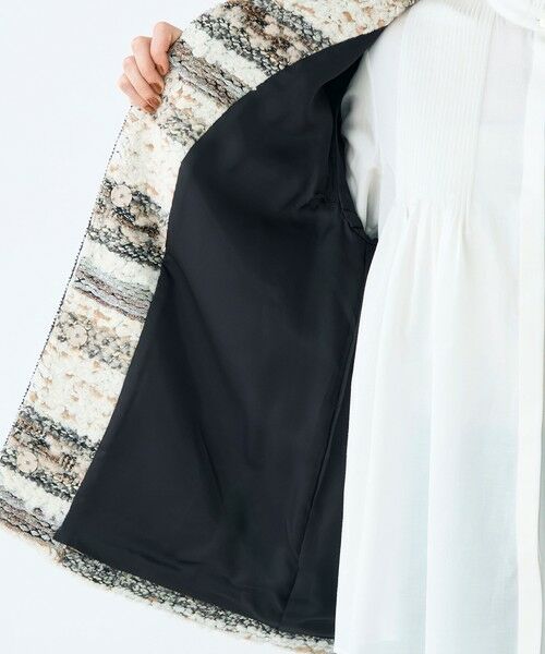 TOMORROWLAND / トゥモローランド その他アウター | ボーダーツイード ショートコート | 詳細5