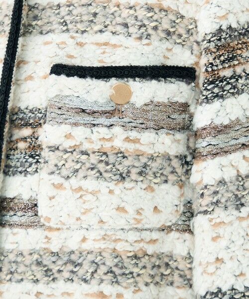 TOMORROWLAND / トゥモローランド その他アウター | ボーダーツイード ショートコート | 詳細9