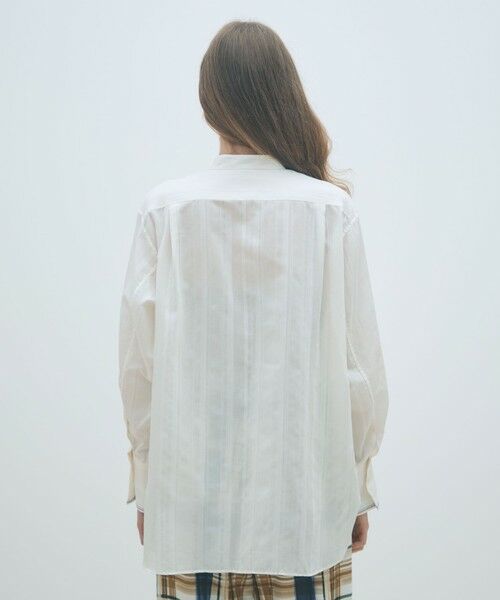 TOMORROWLAND / トゥモローランド シャツ・ブラウス（半袖以外） | ドビーストライプ チュニックシャツ | 詳細4