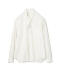 TOMORROWLAND / トゥモローランド シャツ・ブラウス（半袖以外） | コットンオックスフォード タイ付きブラウス