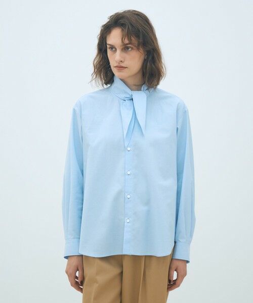 TOMORROWLAND / トゥモローランド シャツ・ブラウス（半袖以外） | コットンオックスフォード タイ付きブラウス | 詳細2