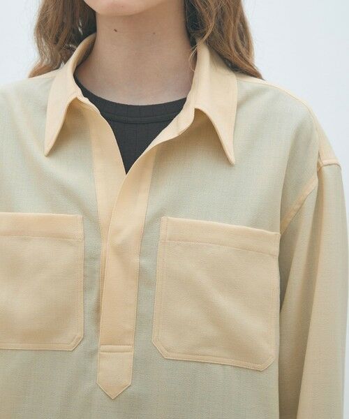 TOMORROWLAND / トゥモローランド シャツ・ブラウス（半袖以外） | ウールジョーゼット プルオーバーシャツ | 詳細5