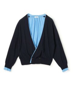 TOMORROWLAND / トゥモローランド カーディガン・ボレロ | ファブリックコンビ Vネックカーディガン