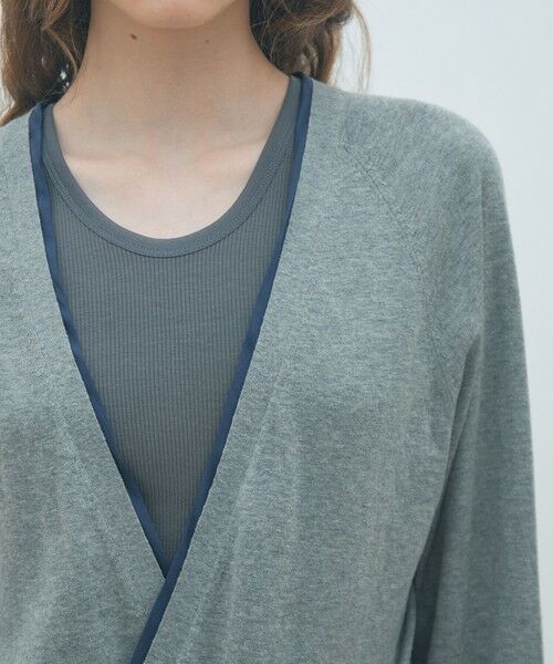 TOMORROWLAND / トゥモローランド カーディガン・ボレロ | ファブリックコンビ Vネックカーディガン | 詳細5